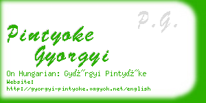 pintyoke gyorgyi business card
